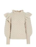 Sydnie Rws Tops Knitwear Jumpers Beige Dea Kudibal