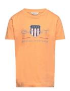 Archive Shield Ss T-Shirt Tops T-shirts Short-sleeved Orange GANT