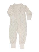 Bamboo Pyjamas Pyjama Sie Jumpsuit Haalari Beige Geggamoja