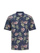 Jjchill Aop Polo Ss Tops Polos Short-sleeved Multi/patterned Jack & J ...