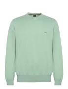 Pacas-L Tops Knitwear Round Necks Green BOSS