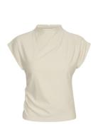 Rifagz Tee Noos Tops Blouses Short-sleeved Cream Gestuz