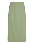 Vmmymilo Hw 7/8 Skirt Wvn Ga Polvipituinen Hame Green Vero Moda