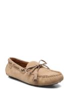 Suede-Anders Tie-Cs-Drv Loaferit Matalat Kengät Beige Polo Ralph Laure...