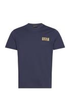 T-Shirt Tops T-shirts Short-sleeved Navy EA7