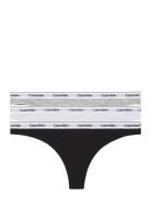 Thong 3Pk Stringit Alusvaatteet Multi/patterned Calvin Klein