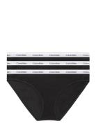 Bikini 3Pk Alushousut Brief Tangat Black Calvin Klein