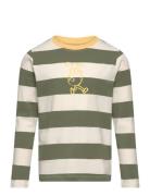 T-Shirt Ls Y/D Tops T-shirts Long-sleeved T-shirts Green Minymo