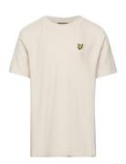 Towelling T-Shirt Tops T-shirts Short-sleeved Cream Lyle & Scott