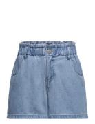 Vmmarie Paperbag Shorts Girl Bottoms Shorts Blue Vero Moda Girl