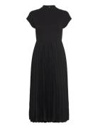 5X2 Rib Mk-Nk Pleat Midi Drs Ss Polvipituinen Mekko Black Tommy Hilfig...