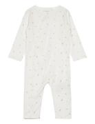 Nightsuit Rib Pyjama Sie Jumpsuit Haalari Cream Fixoni