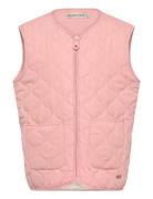 Quilt Vest - Girls Toppaliivi Pink Minymo