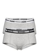 Puma Women Mini Short 2P Hang Hipsterit Alushousut Alusvaatteet Grey P...