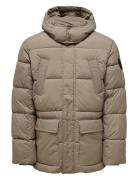 Onsarwin Puffer Coat Otw Bf Villakangastakki Pitkä Takki Grey ONLY & S...