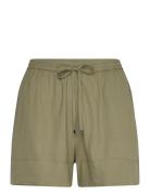 Fluid Shorts With Bow Bottoms Shorts Casual Shorts Khaki Green Mango