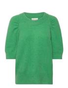 Esperanzapw Pu Tops Knitwear Jumpers Green Part Two