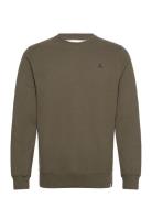 Crewneck Tops Sweat-shirts & Hoodies Sweat-shirts Khaki Green Revoluti...