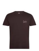 Medium Wobbly Lee Tee Tops T-shirts Short-sleeved Brown Lee Jeans