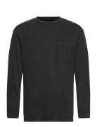 Ls Pocket Tee Tops T-shirts Long-sleeved Black Lee Jeans