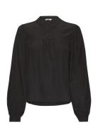 Keli-M Tops Blouses Long-sleeved Black MbyM