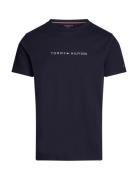 Ss Tee Tops T-shirts Short-sleeved Navy Tommy Hilfiger