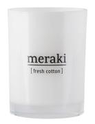 Scented Candle, Fresh Cotton Tuoksukynttilä White Meraki