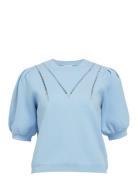 Objvari Knit 2/4 Re Knit Pullover 134 Tops Knitwear Jumpers Blue Objec...