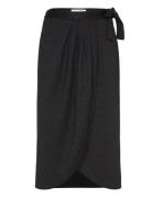 Chelsie Knit Skirt Polvipituinen Hame Black Ida Sjöstedt