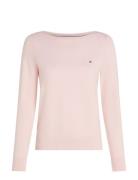 Co Jersey Stitch Boat-Nk Ls Swt Tops Knitwear Jumpers Pink Tommy Hilfi...