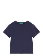 T-Shirt Tops T-shirts Short-sleeved Blue United Colors Of Benetton