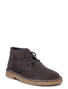 Lace-Up Leather Boots Bootsit Nauhalliset Saapikkaat Brown Mango