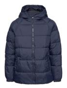 Hood Quilted Coat Toppatakki Navy Mango