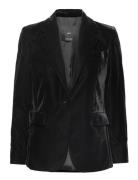 Velvet Blazer Blazers Single Breasted Blazers Black Mango