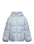 Hood Quilted Coat Toppatakki Blue Mango