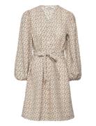 Chrissymd Print Dress Lyhyt Mekko Beige Modström