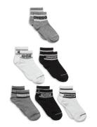 Converse Basic Wordamark Quarter Socks 6-Pack Sukat Black Converse