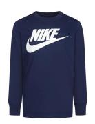 Nike Futura Long Sleeve Tee Tops T-shirts Long-sleeved T-shirts Navy N...