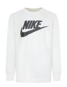 Nike Futura Long Sleeve Tee Tops T-shirts Long-sleeved T-shirts White ...