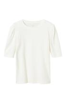 Nkfnuol 2/4 Slim Top Tops T-shirts Short-sleeved White Name It