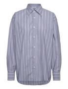 Cotton Chambray Shirt Tops Shirts Long-sleeved Grey Filippa K