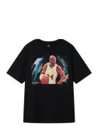 Nlmabel Sidmaurer Ss L Top Box Sky Tops T-shirts Short-sleeved Black L...