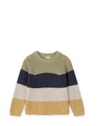 Koda Stripe Knit Jumper Tops Knitwear Pullovers Multi/patterned Liewoo...