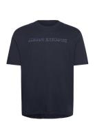 T-Shirt Tops T-shirts Short-sleeved Navy Armani Exchange