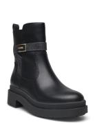 Ovelle2 Shoes Boots Ankle Boots Ankle Boots Flat Heel Black GUESS