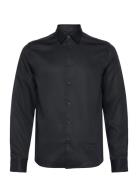 Slim Ls Comfort Tencel Shirt Tops Shirts Casual Black J. Lindeberg