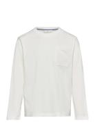 Long Sleeve Cotton T-Shirt Tops T-shirts Long-sleeved T-shirts White M...