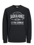 Jjjeans Sweat O-Neck Tops Sweat-shirts & Hoodies Sweat-shirts Black Ja...