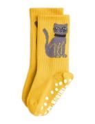 Cat 1-Pack Anti-Slip Socks Sukat Yellow Mini Rodini