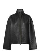 Bonded Leather Jacket Nahkatakki Black REMAIN Birger Christensen